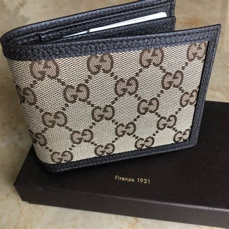 gucci mens card holder replica|Gucci trifold wallet for men.